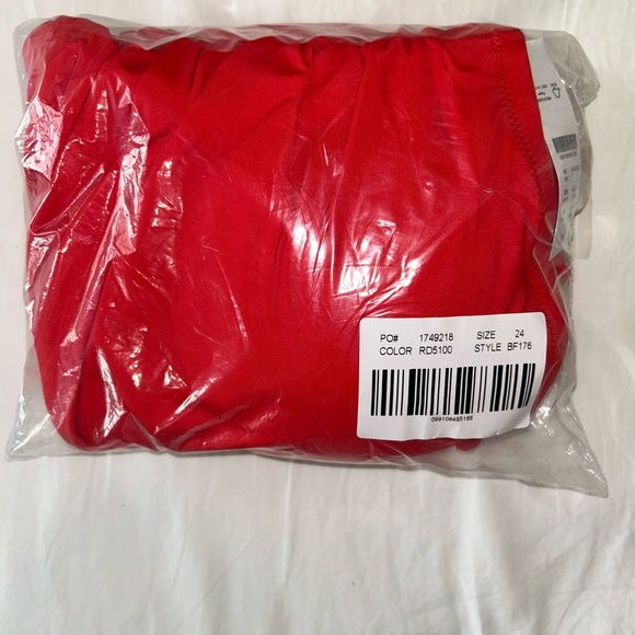 NWT J. Crew Ruched Red Sweetheart One Piece Swimsuit - Picture 2 of 2